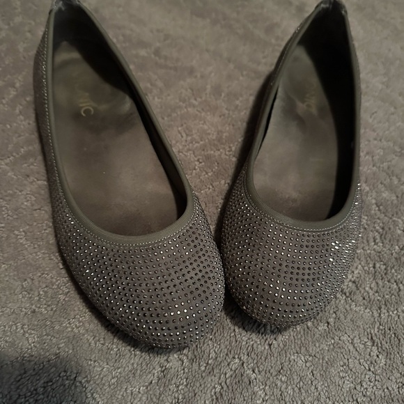 Vionic Sparkle Willow Ballet Flats Taupe - Picture 1 of 4